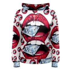 Lips Diamonds Cbdoilprincess  Df7357df-b45a-476d-b5b0-d19665f6de3f Women s Pullover Hoodie