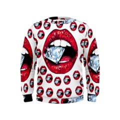 Lips Diamonds Cbdoilprincess  Df7357df-b45a-476d-b5b0-d19665f6de3f Kids  Sweatshirt