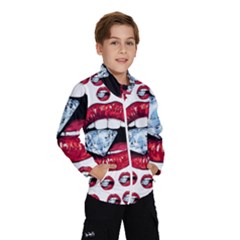 Lips Diamonds Cbdoilprincess  Df7357df-b45a-476d-b5b0-d19665f6de3f Kids  Windbreaker