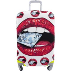 Lips Diamonds Cbdoilprincess  Df7357df-b45a-476d-b5b0-d19665f6de3f Luggage Cover (large) by CBDOilPrincess1