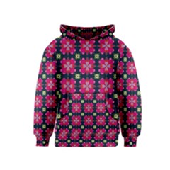 Pattern Of Hearts Kids  Pullover Hoodie by SychEva