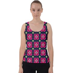 Pattern Of Hearts Velvet Tank Top by SychEva