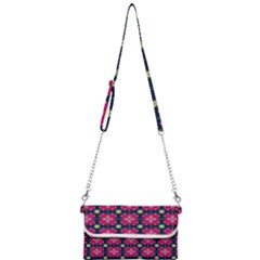 Pattern Of Hearts Mini Crossbody Handbag by SychEva