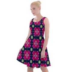 Pattern Of Hearts Knee Length Skater Dress by SychEva