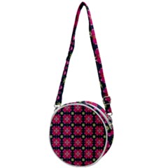 Pattern Of Hearts Crossbody Circle Bag by SychEva