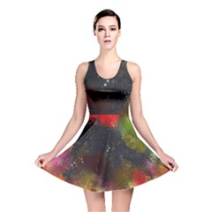 Abstract Paint Drops Reversible Skater Dress by goljakoff