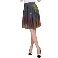 Abstract Paint Drops A-line Skirt by goljakoff