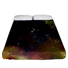 Abstract Paint Drops Fitted Sheet (queen Size) by goljakoff