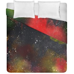 Abstract Paint Drops Duvet Cover Double Side (california King Size) by goljakoff