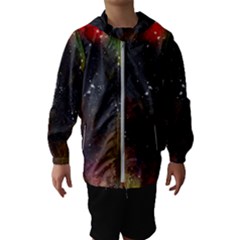 Abstract Paint Drops Kids  Hooded Windbreaker by goljakoff