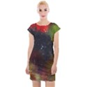 Abstract paint drops Cap Sleeve Bodycon Dress View1