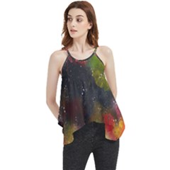 Abstract Paint Drops Flowy Camisole Tank Top by goljakoff