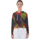 Abstract paint drops Women s Slouchy Sweat View1