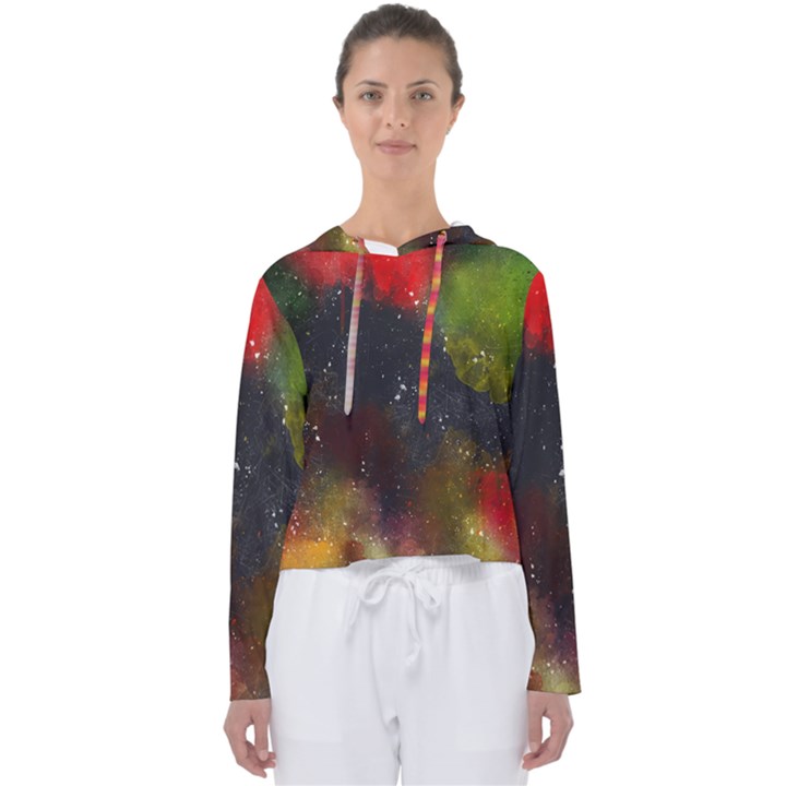 Abstract paint drops Women s Slouchy Sweat