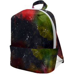 Abstract Paint Drops Zip Up Backpack by goljakoff