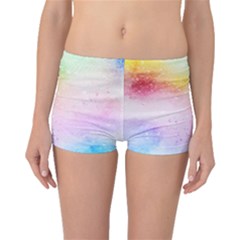 Rainbow Paint Boyleg Bikini Bottoms by goljakoff