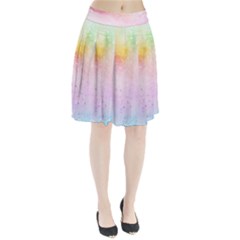 Rainbow Paint Pleated Skirt by goljakoff