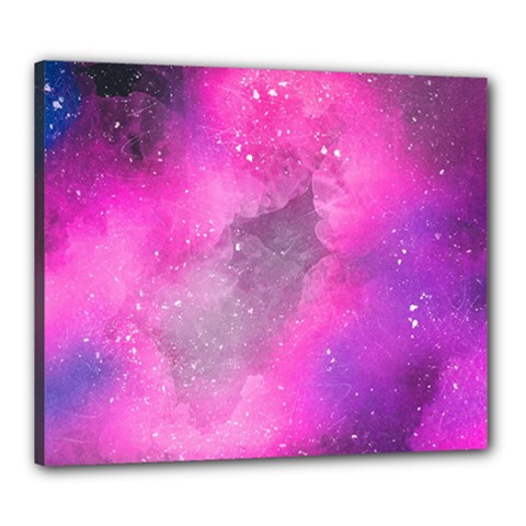 Purple Space Paint Canvas 24  X 20  (stretched) by goljakoff