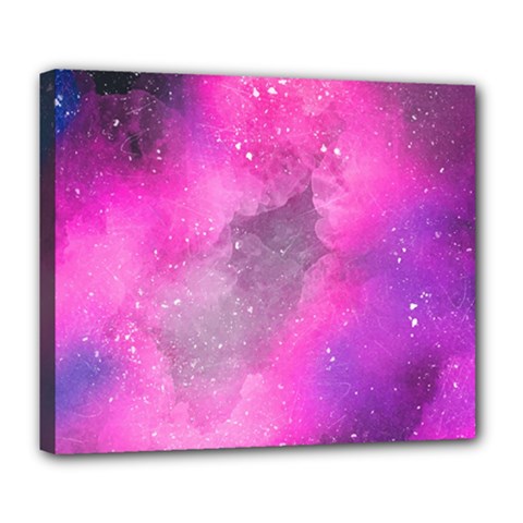 Purple Space Paint Deluxe Canvas 24  X 20  (stretched) by goljakoff