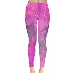 Purple Space Paint Leggings  by goljakoff