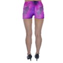 Purple space paint Skinny Shorts View2