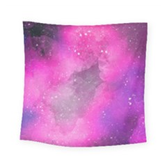 Purple Space Paint Square Tapestry (small) by goljakoff