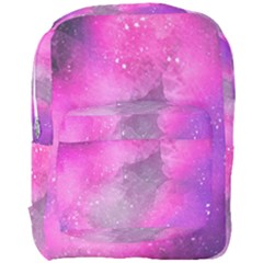 Purple Space Paint Full Print Backpack