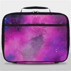 Purple Space Paint Full Print Lunch Bag by goljakoff