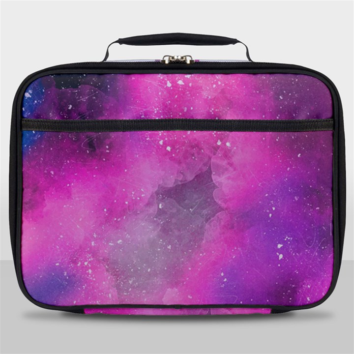 Purple space paint Full Print Lunch Bag