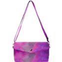 Purple space paint Removable Strap Clutch Bag View1