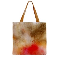 Gold Drops Zipper Grocery Tote Bag by goljakoff