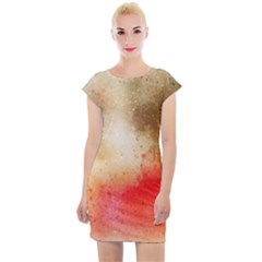 Gold Drops Cap Sleeve Bodycon Dress by goljakoff