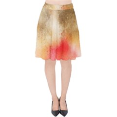 Gold Drops Velvet High Waist Skirt by goljakoff