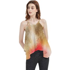 Gold Drops Flowy Camisole Tank Top by goljakoff