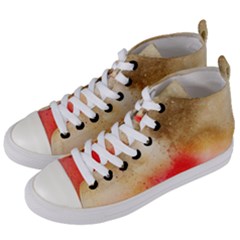 Gold Drops Women s Mid-top Canvas Sneakers