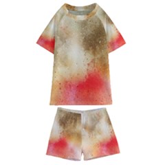 Gold Drops Kids  Swim Tee And Shorts Set