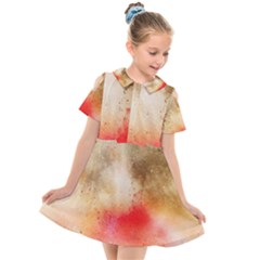 Gold Drops Kids  Short Sleeve Shirt Dress by goljakoff