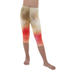 Gold Drops Kids  Lightweight Velour Capri Leggings 