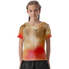 Gold Drops Kids  Frill Chiffon Blouse by goljakoff