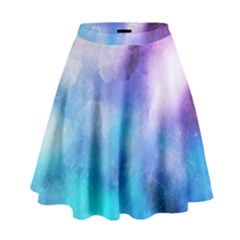 Metallic Paint High Waist Skirt by goljakoff