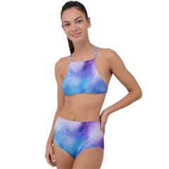 Metallic Paint High Waist Tankini Set by goljakoff