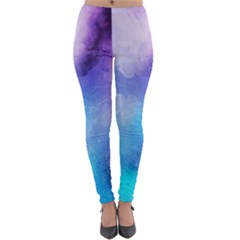 Metallic Paint Lightweight Velour Leggings by goljakoff