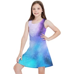 Metallic Paint Kids  Lightweight Sleeveless Dress