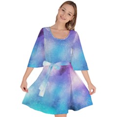 Metallic Paint Velour Kimono Dress by goljakoff