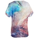 Abstract galaxy paint Women s Oversized Tee View2