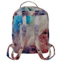 Abstract galaxy paint Flap Pocket Backpack (Large) View3