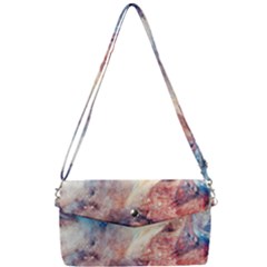 Abstract Galaxy Paint Removable Strap Clutch Bag by goljakoff