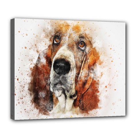 Dog Paint Deluxe Canvas 24  X 20  (stretched) by goljakoff