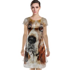 Dog Paint Cap Sleeve Nightdress