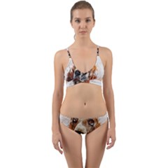 Dog Paint Wrap Around Bikini Set by goljakoff